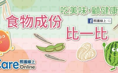 吃美味顧健康 – 食物成分比一比